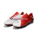 Vermelho Branco Nike HyperVenom Phantom III Elite FG Chuteiras de futebol