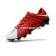 Vermelho Branco Nike HyperVenom Phantom III Elite FG Chuteiras de futebol