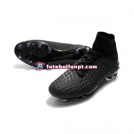 Branco Preto Nike Hypervenom Phantom 3 Elite DF FG Chuteiras de futebol