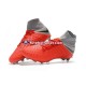 Vermelho Cinza Nike Hypervenom Phantom 3 Elite DF FG Chuteiras de futebol