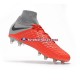 Vermelho Cinza Nike Hypervenom Phantom 3 Elite DF FG Chuteiras de futebol