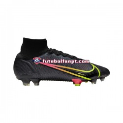 Preto Nike Mercurial Superfly VIII X Prism Elite FG Chuteiras de futebol