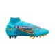 Azul Nike Mercurial Superfly VIII Blueprint Elite AG Chuteiras de futebol