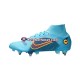 Azul Nike Mercurial Superfly VIII Blueprint PROMO Elite SG Pro Chuteiras de futebol