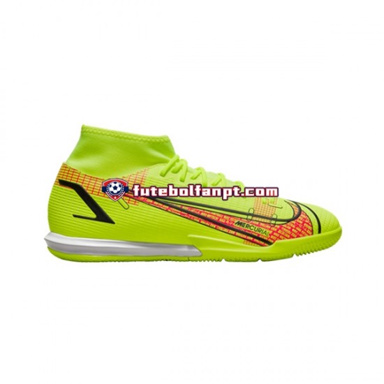 Amarelo Nike Mercurial Superfly VIII Motivation Academy IC Chuteiras de futebol