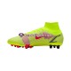 Vermelho Amarelo Nike Mercurial Superfly VIII Motivation Elite AG Chuteiras de futebol