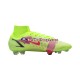 Vermelho Amarelo Nike Mercurial Superfly VIII Motivation Elite FG Chuteiras de futebol