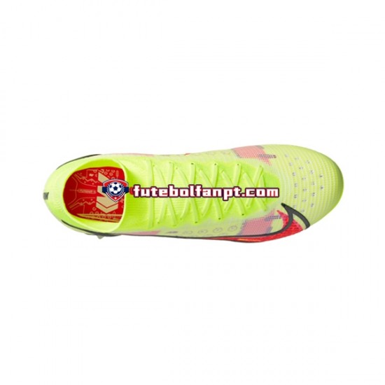 Vermelho Amarelo Nike Mercurial Superfly VIII Motivation Elite SG Pro AC Chuteiras de futebol