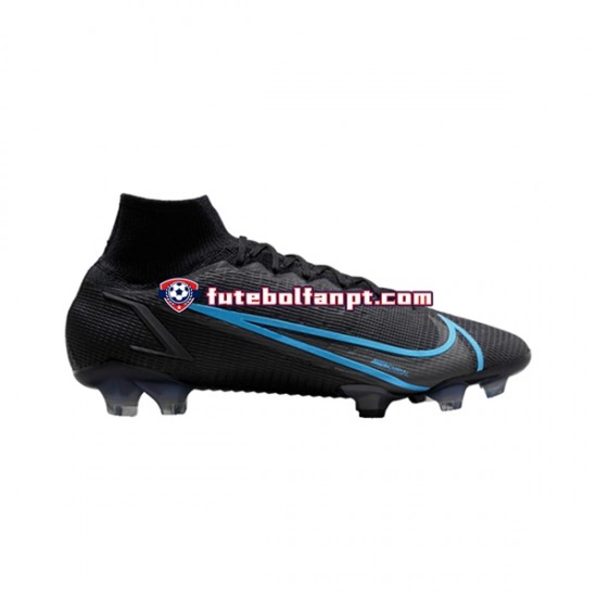 Preto Nike Mercurial Superfly VIII Renew Elite FG Chuteiras de futebol