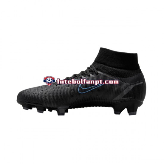 Preto Nike Mercurial Superfly VIII Renew Pro FG Chuteiras de futebol