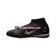 Preto Nike Mercurial Superfly VIII Shadow Academy TF Chuteiras de futebol