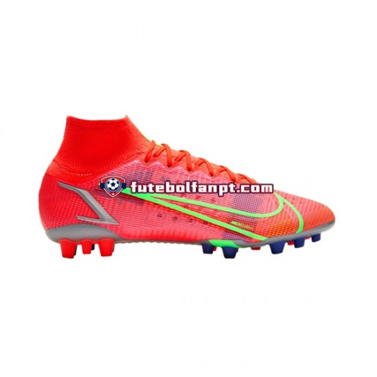 Vermelho Nike Mercurial Superfly VIII Spectrum Elite AG Chuteiras de futebol