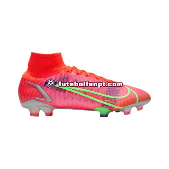 Vermelho Nike Mercurial Superfly VIII Spectrum Elite FG Chuteiras de futebol