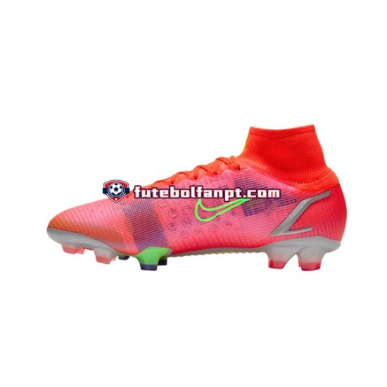 Vermelho Nike Mercurial Superfly VIII Spectrum Elite FG Chuteiras de futebol