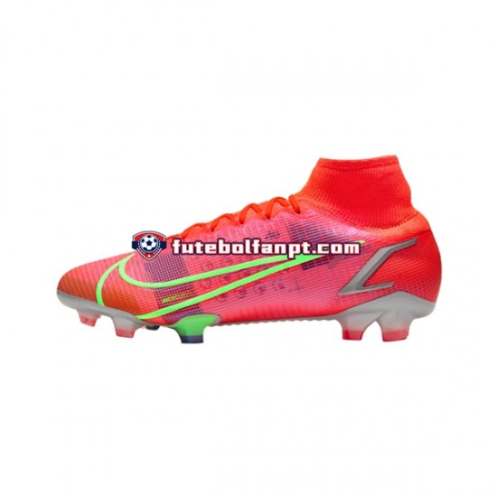 Vermelho Nike Mercurial Superfly VIII Spectrum Elite FG Chuteiras de futebol