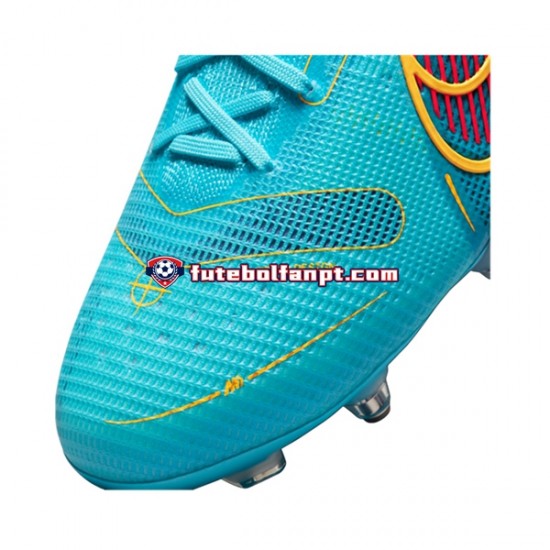 Azul Nike Mercurial Vapor XIV Blueprint Elite SG Pro AC Chuteiras de futebol