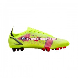 Vermelho Amarelo Nike Mercurial Vapor XIV Motivation Elite AG Chuteiras de futebol