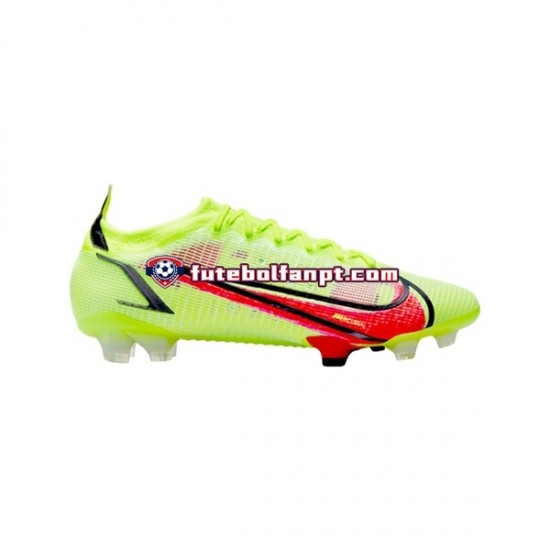 Vermelho Amarelo Nike Mercurial Vapor XIV Motivation Elite FG Chuteiras de futebol