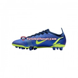 Azul Amarelo Nike Mercurial Vapor XIV Recharge Elite AG Chuteiras de futebol