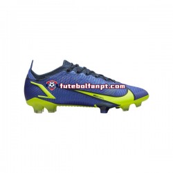 Azul Amarelo Nike Mercurial Vapor XIV Recharge Elite FG Chuteiras de futebol