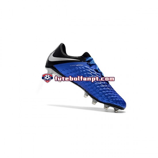 Azul Preto Nike Neymar HyperVenom Phantom 3 Elite FG Chuteiras de futebol