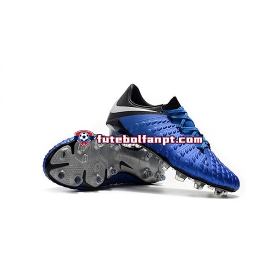 Azul Preto Nike Neymar HyperVenom Phantom 3 Elite FG Chuteiras de futebol