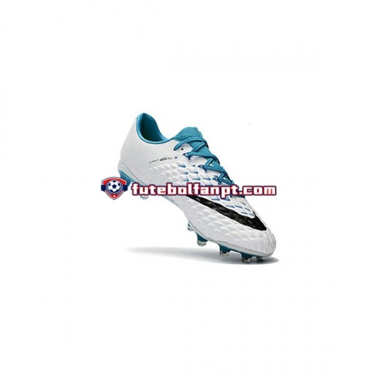 Azul Branco Nike Neymar HyperVenom Phantom 3 Elite FG Chuteiras de futebol