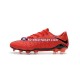 Vermelho Preto Nike Neymar HyperVenom Phantom 3 Elite FG Chuteiras de futebol