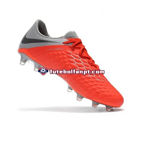 Vermelho Branco Nike Neymar HyperVenom Phantom 3 Elite FG Chuteiras de futebol