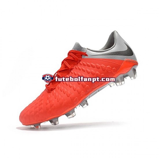 Vermelho Branco Nike Neymar HyperVenom Phantom 3 Elite FG Chuteiras de futebol