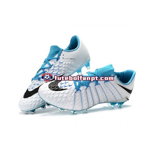 Azul Branco Nike Neymar HyperVenom Phantom 3 Elite FG Chuteiras de futebol