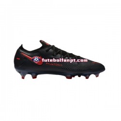 Seleção Chilena Vermelho Preto Nike Phantom GT X Elite FG Chuteiras de futebol