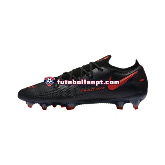 Seleção Chilena Vermelho Preto Nike Phantom GT X Elite FG Chuteiras de futebol