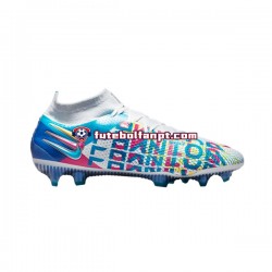 Azul Nike Phantom GT Elite DF 3D FG Chuteiras de futebol