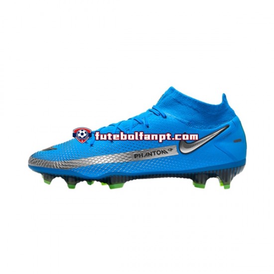 Azul Nike Phantom GT Spectrum Elite DF FG Chuteiras de futebol