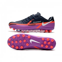 Roxo Vermelho Preto Nike Phantom GT2 AG Chuteiras de futebol