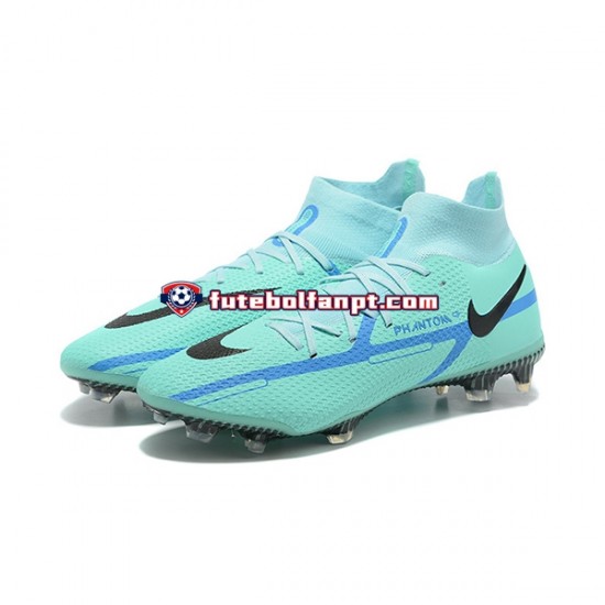 Azul Verde Nike Phantom GT2 Dynamic Fit Elite FG Chuteiras de futebol