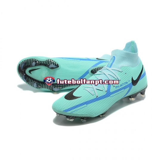 Azul Verde Nike Phantom GT2 Dynamic Fit Elite FG Chuteiras de futebol