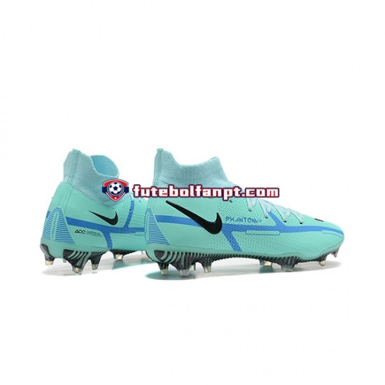 Azul Verde Nike Phantom GT2 Dynamic Fit Elite FG Chuteiras de futebol