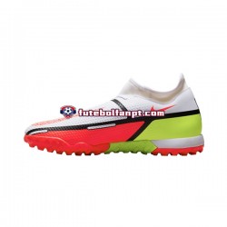 Vermelho Branco Nike Phantom GT2 Motivation Academy DF TF Chuteiras de futebol