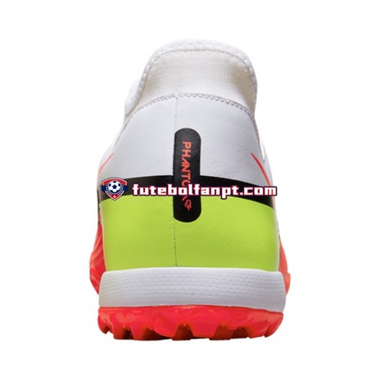 Vermelho Branco Nike Phantom GT2 Motivation Academy DF TF Chuteiras de futebol