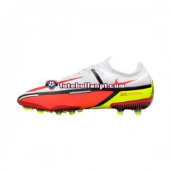 Vermelho Amarelo Branco Nike Phantom GT2 Motivation Elite AG Pro Chuteiras de futebol