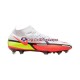 Vermelho Amarelo Branco Nike Phantom GT2 Motivation Elite DF FG Chuteiras de futebol