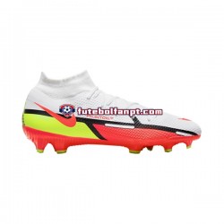 Vermelho Branco Nike Phantom GT2 Motivation Pro DF FG Chuteiras de futebol