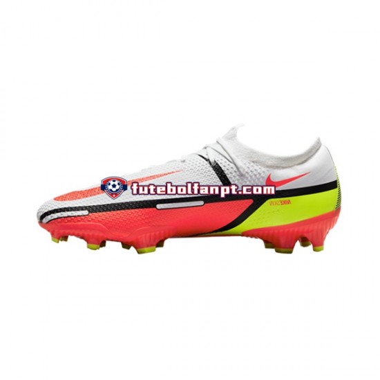 Vermelho Branco Nike Phantom GT2 Motivation Pro FG Chuteiras de futebol