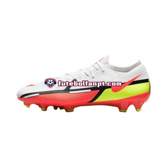 Vermelho Branco Nike Phantom GT2 Motivation Pro FG Chuteiras de futebol