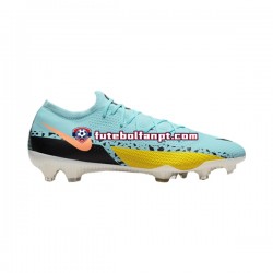 Azul Amarelo Nike Phantom GT2 Pro FG Lucent Chuteiras de futebol