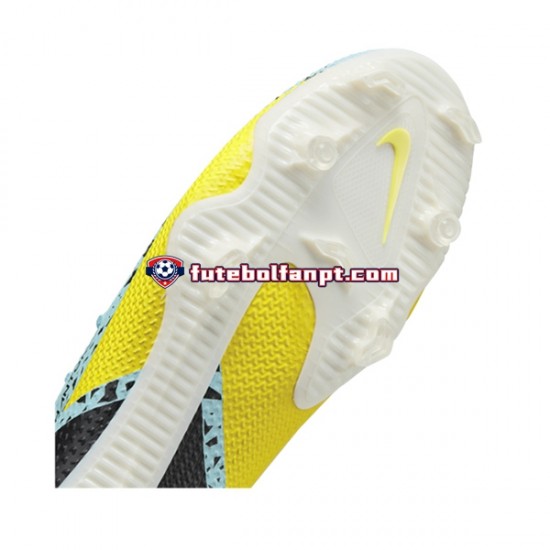 Azul Amarelo Nike Phantom GT2 Pro FG Lucent Chuteiras de futebol