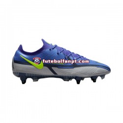 Cinza Azul Amarelo Nike Phantom GT2 Recharge Elite SG Pro AC Chuteiras de futebol