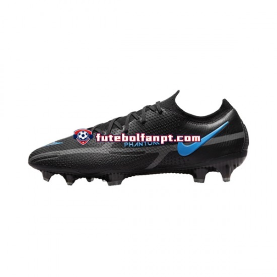 Azul Preto Nike Phantom GT2 Renew Elite FG Chuteiras de futebol